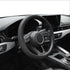 Resilient Car Steering Wheel Cover, Car Silicone Steering Wheel Cover for Men, Fits 14-Inch Steering Wheel Cover in Black, Semi-Wraparound Thin St...