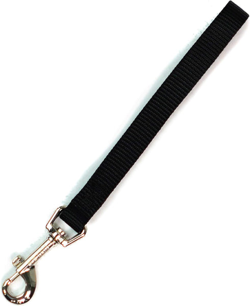 Blue-9 Dog Training Leash, 9 Inch Tab Lead for Obedience, Recall, and Agility Training, Made in The USA, Black...
