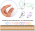 Forise 150PCS Acrylic Chain Link Rings with Lobster Clasp - Transparent Resin Chain Bulk Quick Necklace Link Connectors for Jewelry DIY Craft Maki...
