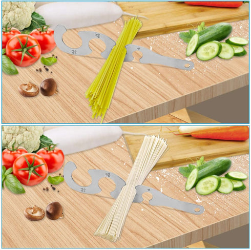 Spaghetti Pasta Measurer Tool with 4 Serving, Stainless Steel Spaghetti Measure Portion Control Gadgets for Kitchen Cooking Tool...
