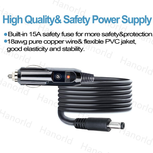 12V/24V DC Car Charger Replacement for MARBERO M82 88Wh M168 168Wh M270 150Wh M82MAX M822 M822MAX M85B M87 M88 Power Adapter...