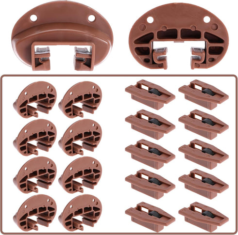 10PCS Drawer Slide Track Guide Glide for kenlin for Rite Trak 2 for Center Mount Drawer for Dressers, for Hutches and for Nightstand Drawer...