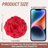 Dainty Red Camellia Flower Brooch for Women Ladies, Delicate Hair Pin for Wedding Party Dance Banquet Ceremony – Versatile Floral Accessory for Cl...