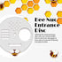 Flexzion Bee Hive Nuc Box Entrance Gate - 6 PCS 2.6 Inch Stainless Steel Entrance Discs Door for Beehive Nuc Bee Boxes - Beekeeping Equipment Beeh...