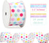 Pastel Wired Ribbon Pastel Rainbow Polka Dot Ribbon Wired Easter Day Ribbon for Crafts, Topper Bows, Wreaths, Gift Wrapping, Home Decor, Easter De...