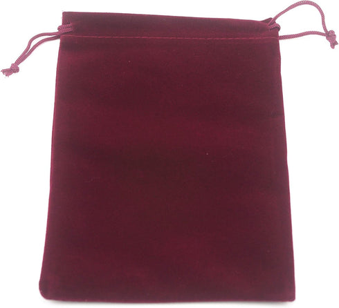 AEAOA Gift Bags, Pack of 25 4.8" X 3.6" Velvet Drawstring Jewelry Pouches, for Candy, Pins, Jewelry, Treats, Birthday Party Favors (Burgundy Dark ...