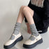 4-Pack,Slouchy Socks for Women,Slouch Crew Socks,Cotton,Scrunch,Can be Stacked or Straightened...