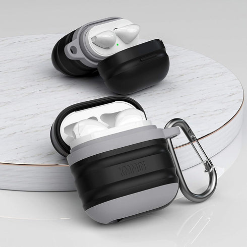 KMMIN AirPods Case, Waterproof AirPods Case Cover for Apple AirPods 1&2 Wireless Charging Case Premium Silicone Protective Case Skin Airpods Acces...