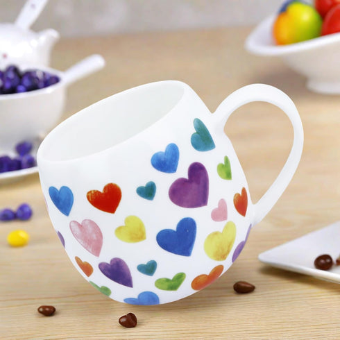 Cute 11oz Bone China Coffee Mugs - Christmas & Birthday Gifts for Women & Friends...