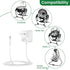 5V Baby Swing Charger, Power Cord Replacement for Graco DuetSoothe, Simple Sway Swing, Glider LX, DuoGlider, Sweetpeace, LED Power Supply (White)...