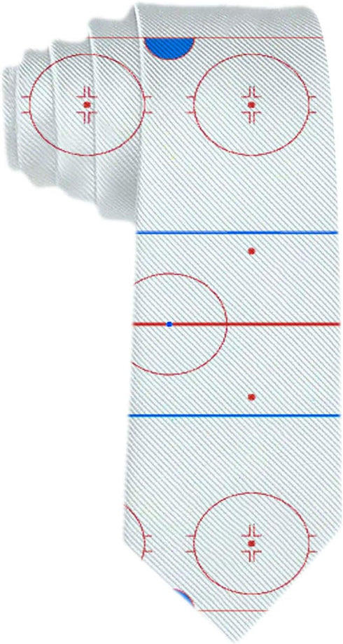 Men's Indoor Ice Hockey Tactic Board Necktie Polyester Silk Tie Woven Jacquard Neck Ties Mens Novetly Gift...