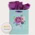 Christian Art Gifts Gift Bag/Tissue Paper Set Hope & A Future Jeremiah 29:11 Bible Verse, Purple/Teal, Medium...