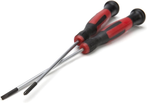 STEELMAN Precision Steel Shaft 6-Piece Long Electronics Screwdriver Set, Variety of Slotted/Phillips Sizes, Swivel-Head, Magnetic Tips...