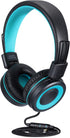 M3 Kids Headphones with Microphone Lightweight Foldable Adjustable Stereo Bass On-Ear Headphones with 1.3 M Tangle-Free Cord for smartphons Tablet...