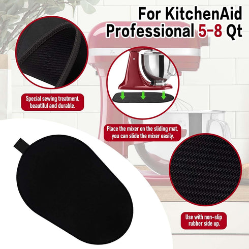 Mixer Sliding Mat for Kitchenaid 6/7/8 Quart Stand Mixer, Slider Mat Compatible with 5-8 Qt Kitchenaid Mixer Accessories...