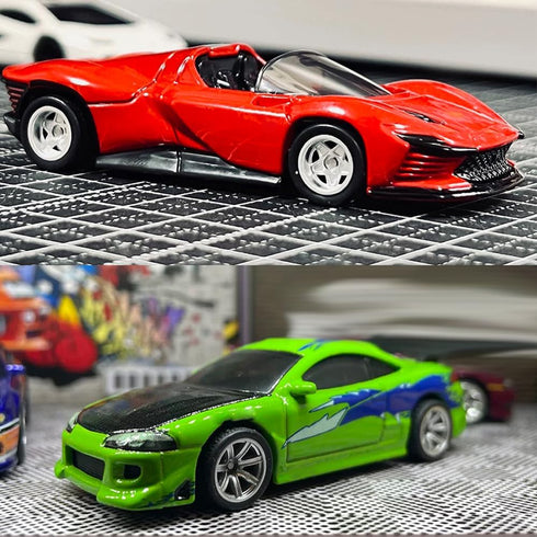 Hot 1/64 Wheels for 1:64 Diecast Model Cars (Silver, 10 Sets / 1 Box), Sporty, JDM, Muscle, Off-road Style Miniature Modified Accessories...