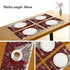 Christmas Tree with Snowflake Table Mats Placemats Set of 6 Winter Holiday Xmas Kitchen Mat Dining Place mat Heat-Resistant Easy Clean Happy New Y...
