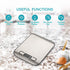 Ultrean Food Scale, Digital Kitchen Scale Weight Grams and Ounces for Baking Cooking and Meal Prep, 6 Units with Tare Function, 11lb (Batteries In...