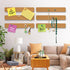 6 Pack Cork Board Strips, Thick Cork Boards for Walls, Cork Board Strips for Walls Self Adhesive with 50 Push Pins for Paste Notes, Photos, Schedu...