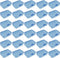 Goodma 30 Pieces Mini Rectangular Plastic Boxes Empty Storage Organizer Containers with Hinged Lids for Small Items and Other Craft Projects (Blue...