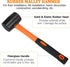 Floor Gap Fixer Tool for Laminate Floor Gap Repair Includes Heavy Duty Aluminum Suction Cup and Fiberglass Handle Rubber Mallet (Can't Use on Scra...