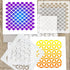 12 Inch Sacred Geometry Stencils, Honeycomb Pattern Large Art Stencil Templates for Wall Floor Wood Painting - Hexagon, Fish Scale, Seed of Life, ...