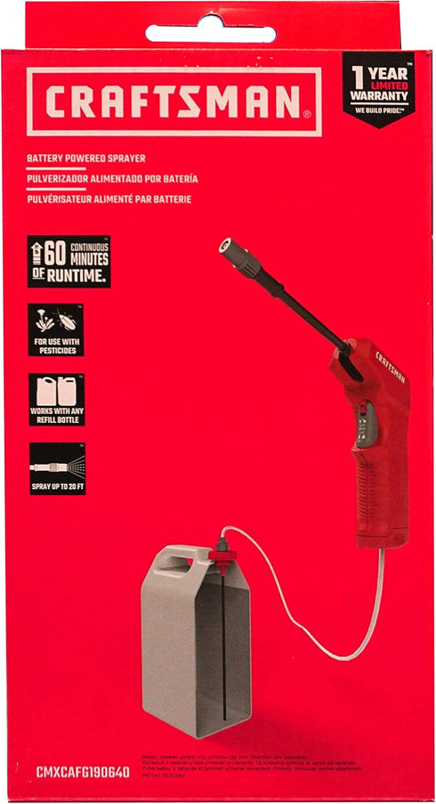 CRAFTSMAN Battery Powered Sprayer Wand (CMXCAFG190640)...