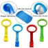 8PCS 4 Colors Baby Playpen Pull up Rings- Baby Crib Pull up Rings- Baby Walking Exercises Assistant Rings- Baby Bed Stand Up Rings Baby Cot Hangin...