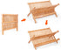 SZUAH Bamboo Dish Drying Rack, Collapsible Dish Drying Rack for Kitchen Counter, Space Saving Counter Organizer (17.8"x10.23"x9.25")...