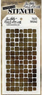 Stampers Anonymous Tim Holtz Layered Stencil 4.125"X8.5", Tiles, White...