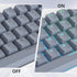 Guffercty kred 61-Keys PBT 60% Keycaps 60 Percent Shine-Through OEM Profile Keycaps Backlit US Layout for 60% Mechanical Keyboard (61 Grey Black)...