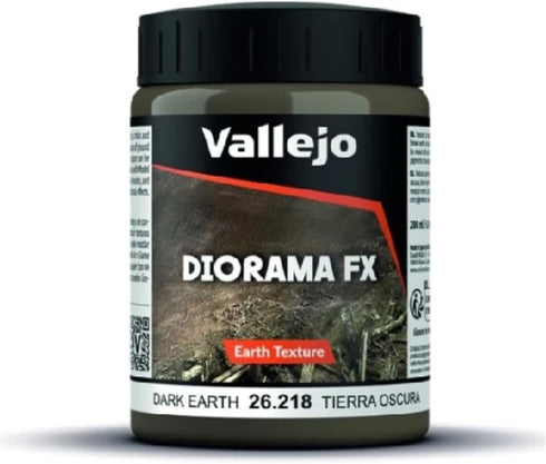 Vallejo Dark Earth Gel, 200ml, Dark Earth, 6.76 Fl Oz (Pack of 1)...