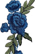 One Pair Sewing On Patches Rose Flower Embroidered Cloth Stickers Fabric Patches Applique Supplies Chinese Style Patches Craft DIY...