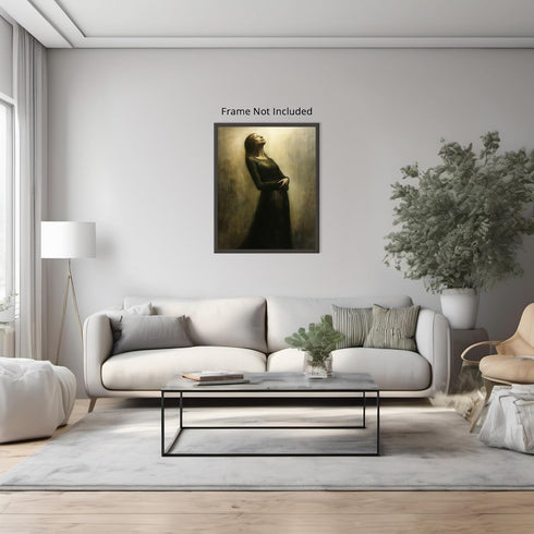 Posterizer 1 pcs-oil painting style of a woman with a serene expression 1-Collectibles & Fine Art Gift for Men Women Entrepreneur Teens Decor for...