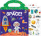 213 PCS Space Reusable Sticker Books for Kids, 6 Sheets Reusable Stickers for Toddlers, Cute Waterproof Toddler Stickers Age 3+, Window Clings Tra...