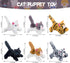 PASSIONFRUIT Plush Stuffed Toy Cat Set – Set of 6 Stuffed Toys for Kids – 6 Inches Long – Bright & Vibrant Colors – Soft Toy Set for Boys & Girls...