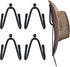 YYST Cowboy Hat RackCowboy Hat Holder Cowboy Hat Organizer Hat Cowboy Hat Wall Mount - 4/PK No Hat...