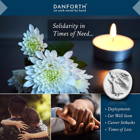 DANFORTH – Vilmain Pocket Angel Tokens/Coins, Pewter, Made in the USA, Gift Bag (Pack of 10)...
