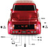 QFX Bluetooth 1956 Pickup Truck Replica Speaker, 3-inch Speakers, Hands Free Link, Built-in Microphone, FM Radio and LED Party Lights, Red - BT-19...