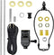 Lamp Kit, Table Lamp Wiring Kit with 8 Inch Harp, 3-Way Socket 2 Pieces 12" Lamp Pipe, with Instructions for DIY Lamp Design or Repair (8 Inch Bla...