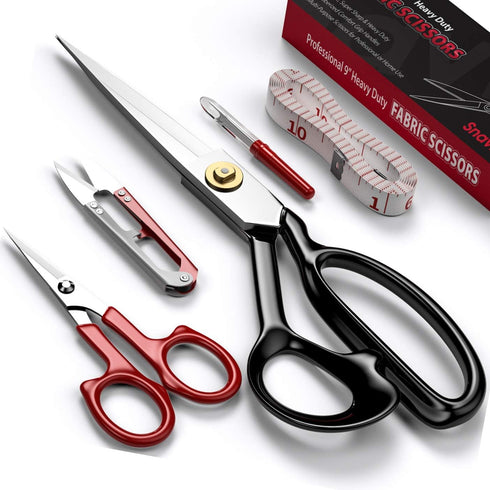 Fabric Scissors Tailor Sewing Shears - 8 Inch Heady Duty Scissors for Fabric Cutting Professional Ultra Sharp Cloth Tailor Scissors Multipurpose U...
