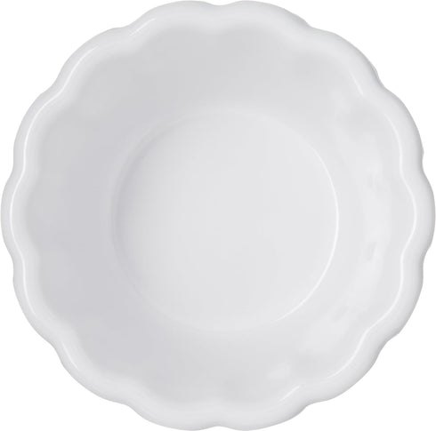 Carlisle FoodService Products 4394402 Melamine Scalloped Ramekin, 3 oz, White...