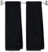 Premium Personalized Cotton Fitness Towel 13" x 44" - Monogrammed Fitness Towels - Custom Embroidered Towels - Thick 500 GSM Terry - Black Color T...