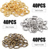 BronaGrand 120 Pieces 1/2inch Metal D Ring Buckles D-Ring Loop for Handbag Purse Clothes DIY Accessories,3 Colors...