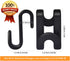 Clothes Hanger Connector Hooks, Mini Cascading Hanger Hooks for Velvet Huggable Hangers, Heavy Duty Space Saving for Closet 60 Pcs Black...