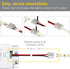 Armacost Lighting 2 Pin LED Strip Light Screw Tape to Wire Connector (6-Pack) 566022...