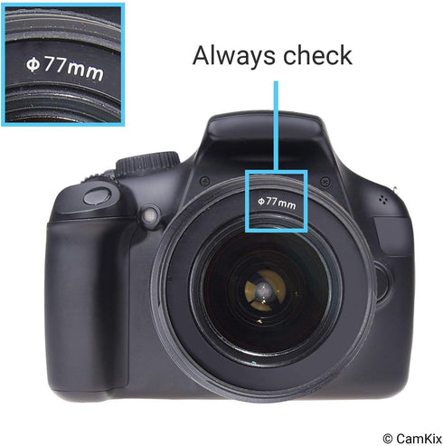 77mm Camera Lens Hood - Rubber - Set of 2 - Collapsible in 3 Steps - Sun Shade/Shield - Reduces Lens Flare and Glare - Blocks Excess Sunlight for ...
