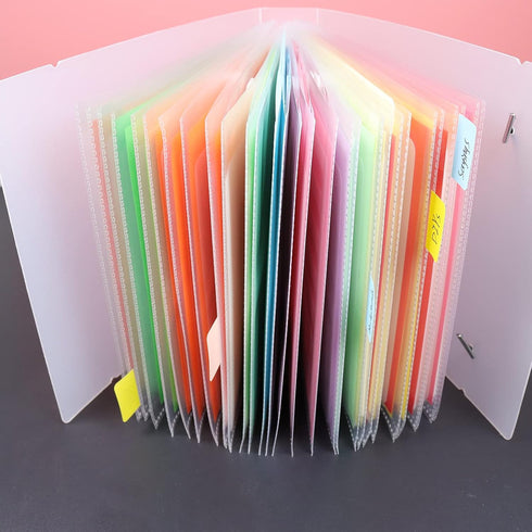 Cookie Stencil Storage Binder Die Cut And Stamp Storage Folder Baking Stencil Organizer Scrapbooking Cutting Dies Stencil Storage Book Collections...
