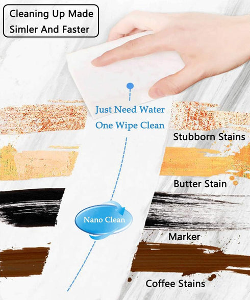 100Pack Magic Sponge Eraser | Premium Melamine Sponge Foam | Multi-Functional Household Cleaning Sponge for Kitchen, Sink, Bathrooms, Walls, Vehic...