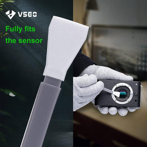 VSGO V-S01E Camera Sensor Cleaning Kit Micro Four Thirds 4/3 Sensor Cleaning 12pcs 12mm Sensor Cleaning Swabs Compatible for DSLR Cameras...